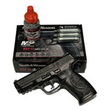 Pistola Smith Wesson Co2 + 1500 Balines + 3 Tubos De Gas