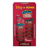  Kit Shampoo Cond Tratamento Cachos Cinema Vitay Novex