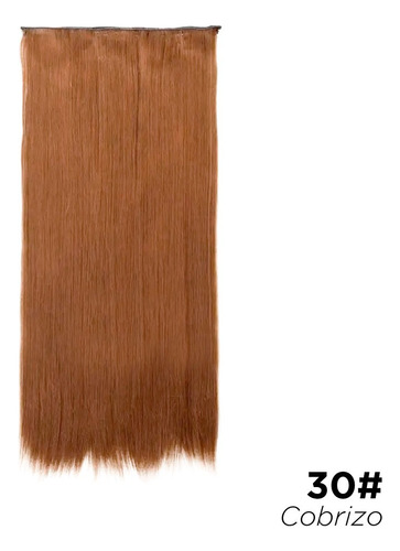 Extensión Cortinas De Pelo Simil Natural Lacio 65cm