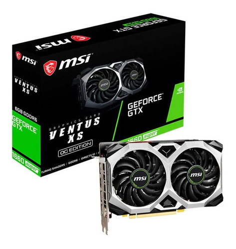 Placa De Video Nvidia Msi Gtx 1660 Super Ventus Xs Oc 6gb