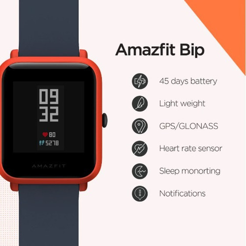 Relógio Smartwatch Amazfit Bip A1608 Original Android Ios Nf