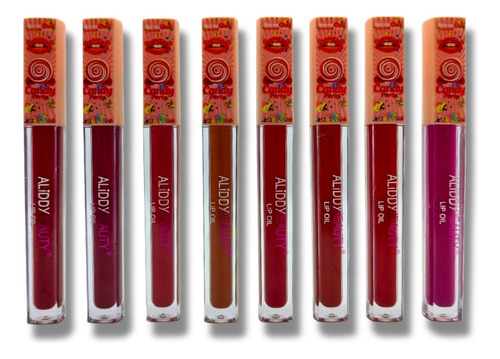 Caja 24 Lip Gloss Matte Mayoreo Set Labiales Tonos Oferta