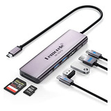 Hub Usb C, Adaptador Multipuerto Lemorele 7 En 1 Con Conecto