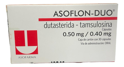 Asoflon-duo Dutasterida / Tamsulosina 0.50mg/0.40 30 Caps