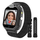 Reloj Inteligente P/niños Pthtechusde 4-12 Años - Negro