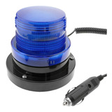 Baliza Con Imán Flash Led Para Vehículos 12v Azul.