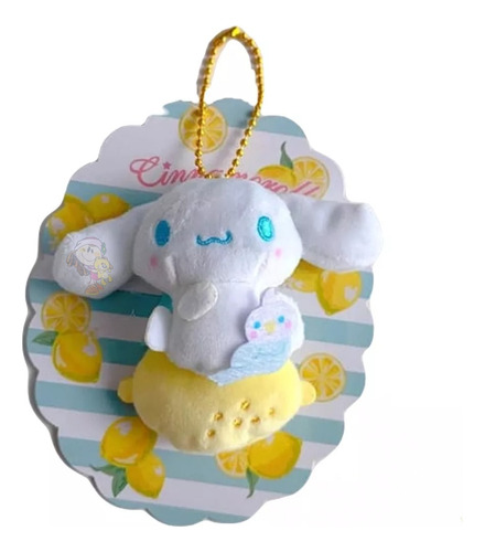 Llavero De Peluche Sanrio Original Cinnamoroll Broche Kawaii