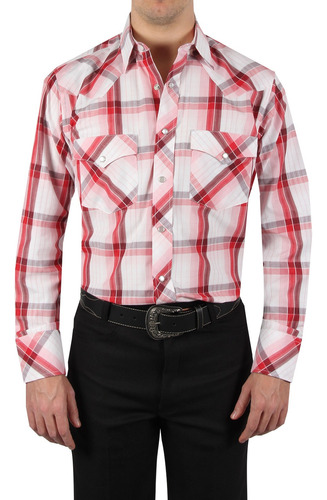 Camisa Vaquera Mariscal Hombre Corte Americano Con Líneas