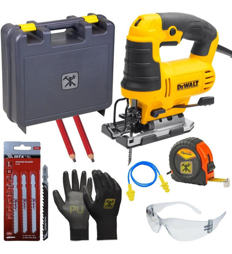 Serra Tico Tico Dwe300 650w Dewalt + Kit Serras E Maleta 