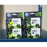 Kit 2 Cartuchos Hp 664xl Negro Y Color Originales Sellados