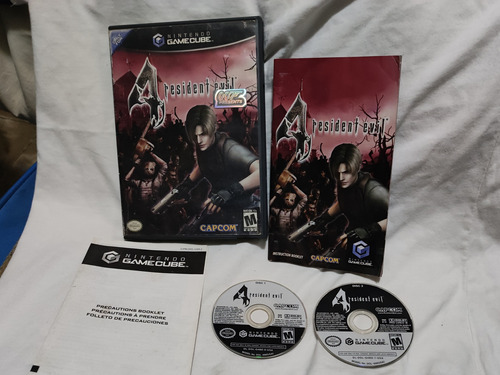 Resident Evil 4 Para Consola Nintendo Gamecube Completo 