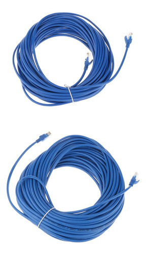 20m+30m Ethernet Lan Utp Cable Chapado En Oro