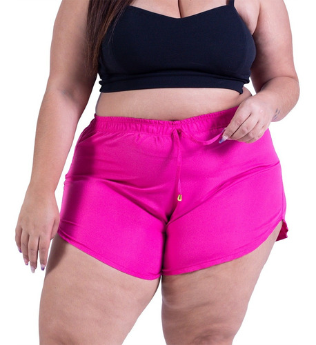 Short Saída De Praia Tactel Feminino Plus Size G1 G2 G3 G4