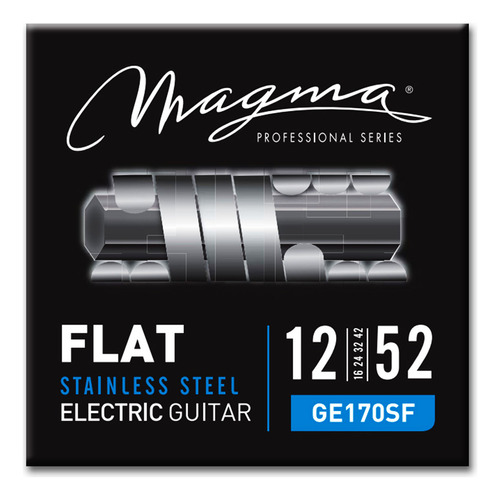 Cuerdas Guitarra Electrica Lisas Magma 012-52 Encordado Flat
