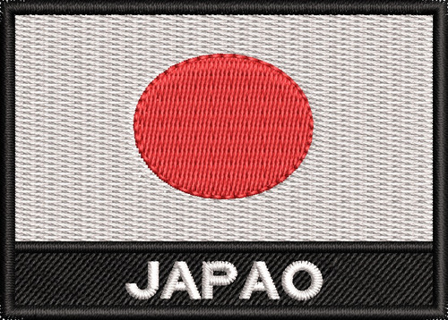 Escudo Bordado Bandeira Do Japão Moto Motociclista Ban524