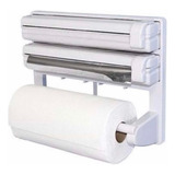 Dispensador Corta Fácil Triple Papel De Cocina Toalla Nova