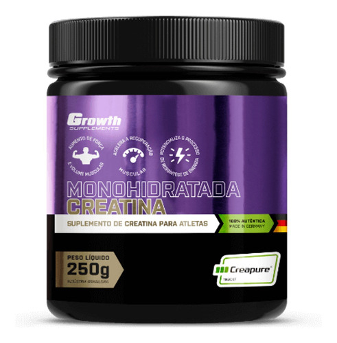 Creatina (250g) Creapure Original - Growth Supplements