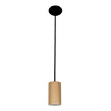 Lampara Colgante 1 Luz Madera Led Gu10 Vg