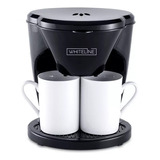 Cafetera Whiteline Con 2 Pocillos 450w Color Negro