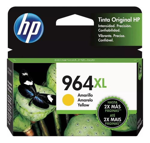 Pack 3 Tintas Hp 964 Xl Cyan, Magenta Y Yellow Original 9010