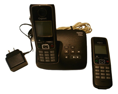 Teléfono Inalámbrico Gigaset A 420 Negro Duo. 2 Telefonos.