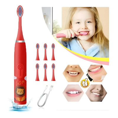 Cepillo De Dientes Eléctrico Para Niños Recargable 6 Cepillo | MercadoLibre
