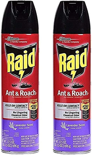 Raid Ant & Roach Killer Lavender 17.5 Onzas (paquete De.