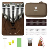 Kalimba 34 Teclas Ctuned De Madera De Nuez Negra, Instr...