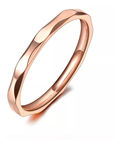 Anillo De Compromiso Para Mujer Laminado En Oro Argolla