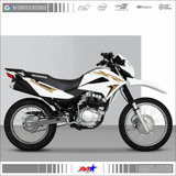 Honda Xr 150l Kit De Calcos Calcos Tipo Dorado Negro