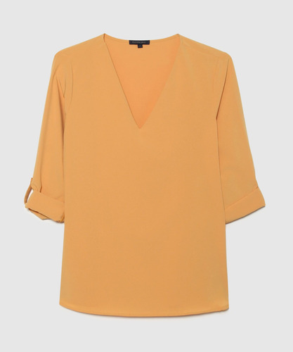 Blusa Mujer Patprimo M/c Amarillo Poliéster 30123103-71065