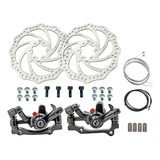 Kit Freio Disco Bike Mecânico Disco Pinça Rotor 160 Absolute