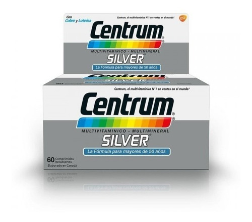 Centrum Silver Vitaminas Y Minerales Para + 50 X 60 Comp