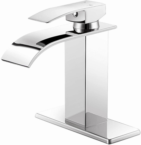 Grifo Mezclador Cascada Para Lavabo De Baño Acero Inoxidable