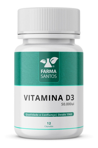 Vitamina D3 50.000 Contra Endometriose 12 Cápsulas