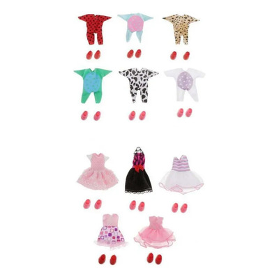 A*gift 11 Set 16 Cm \u002F 6 Pulgadas Niña Vestido De Muñeca | Meses sin interés