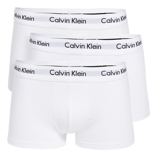 Cuecas Calvin Klein Underwear Plus Stretch Branca Pack 3un