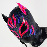 Mascara Luchador Semi Profesional Black Cat Lucha Libre 