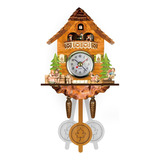 , Reloj Cucú De Pared, Artesanal Y Antiguo