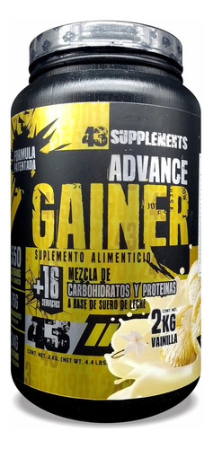 Ganador Advance Gainer Vainilla 2 Kg 43 Supplements