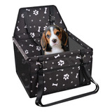 Asiento Para Mascotas Auto Duke Reforzado Color Negro