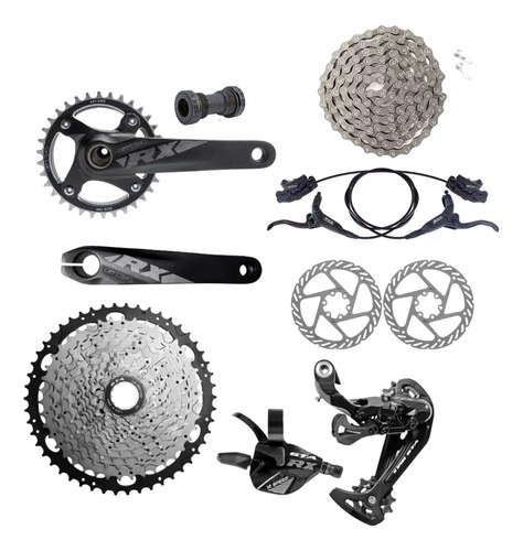 Kit Grupo Absolute Gta 12v Bike K7 11x50 Mtb 1x12v C/ Freio 