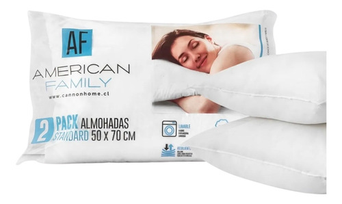 Pack 4 Almohadas Cannon American Family 50x70cm