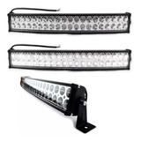 Barra Led Recta 21  120w 40 Leds Luz Fijo+estrobo Blanco 