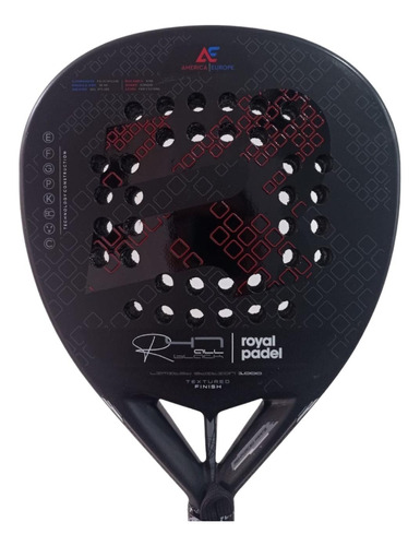 Paleta Paddle Royal Padel R47 Carbon America/euro Prem + Reg