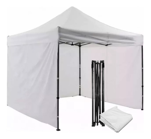 Carpa Toldo Plegable 3x3m Jardín Reforzado Paredes Lona Impe