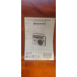Radio Grabador Sanyo M2429h Manual 