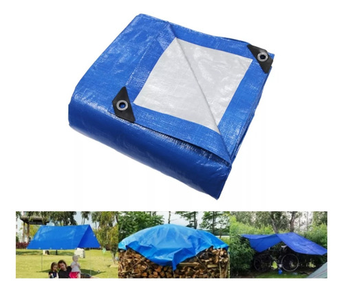 Lona Multiuso Impermeable Doble Cara 5x5m Cobertor Auto Told