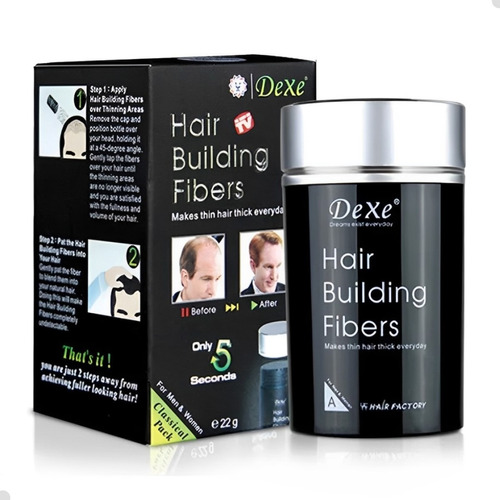 Fibra Capilar Dexe Hair Building Fiber Maquiagem Cabelo 