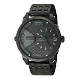 Diesel Men's Dz7316 Mini Daddy Black Reloj De Acero Inoxidab